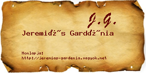 Jeremiás Gardénia névjegykártya